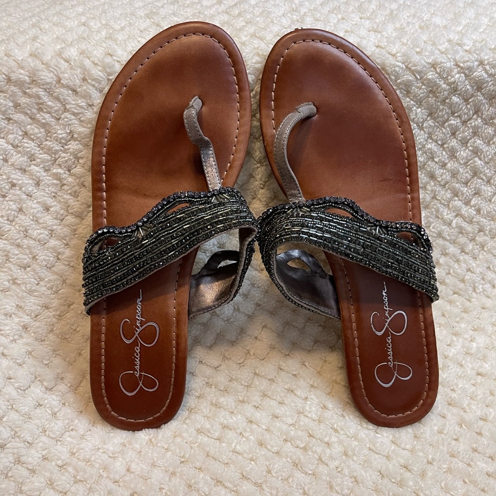 Jessica Simpson flip flops